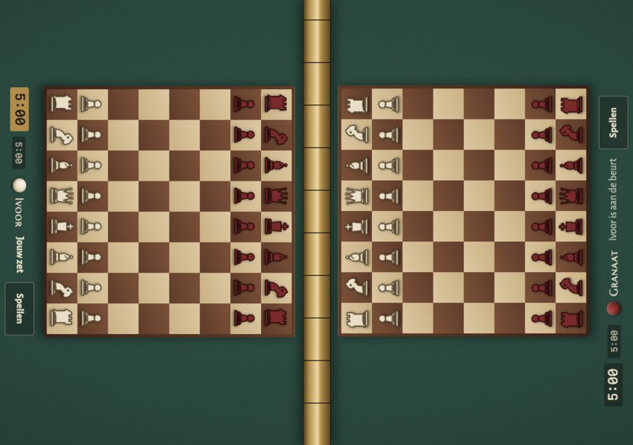 Schaken met klok